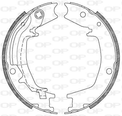 OPEN PARTS Комплект тормозных колодок BSA2128.00